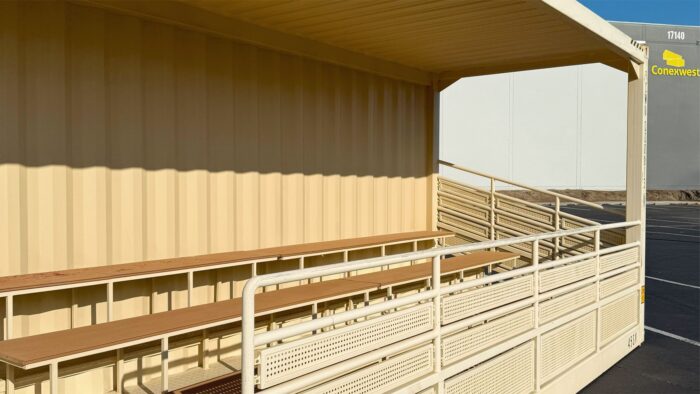 Neuer 40-Fuß High Cube Container mit Tribüne – 74 Sitzplätze – Bild 11