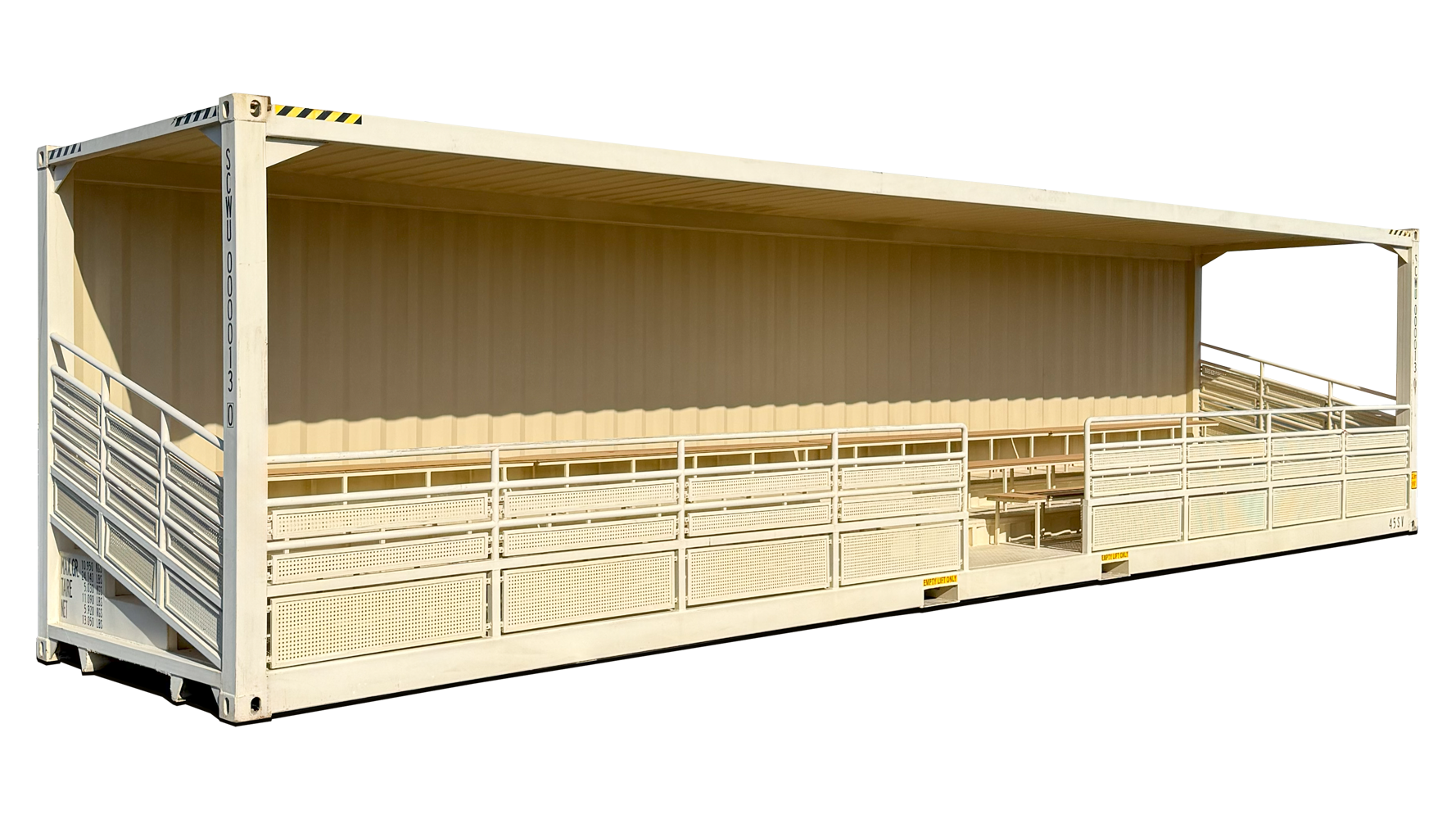Neuer 40-Fuß High Cube Container mit Tribüne – 74 Sitzplätze – Bild 12