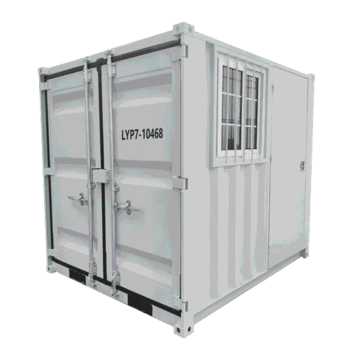 12-Fuß Standard-Seecontainer – Weiß