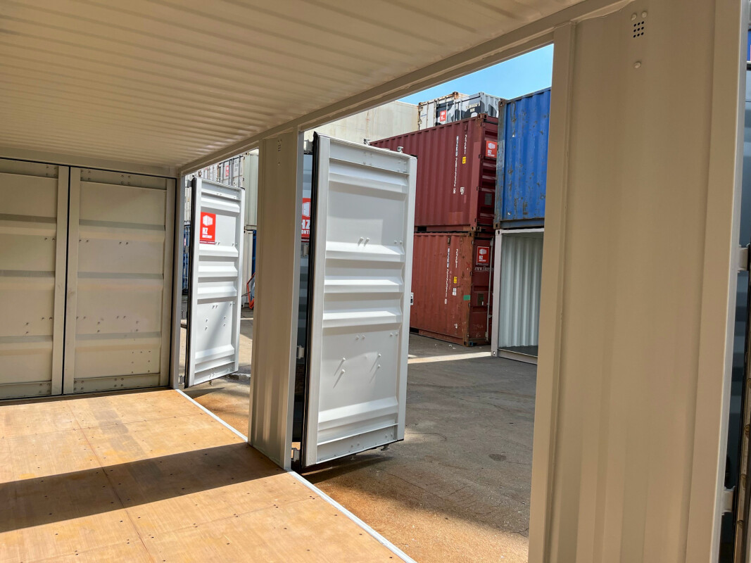 40-Fuß High Cube Seecontainer mit 4 Seitentüren – Gebraucht