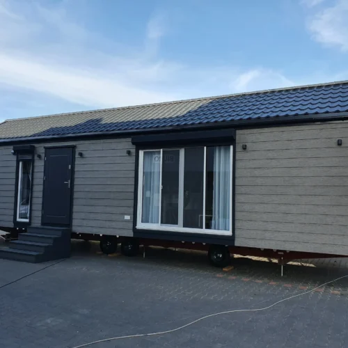 Modernes Mobilheim – Maße 12 × 4 m