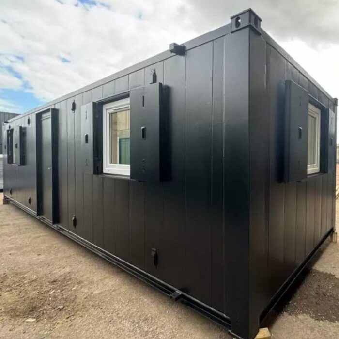 40-Fuß Modulcontainer – Büro / Aufenthaltsraum mit Erkerfenstern – Bild 12
